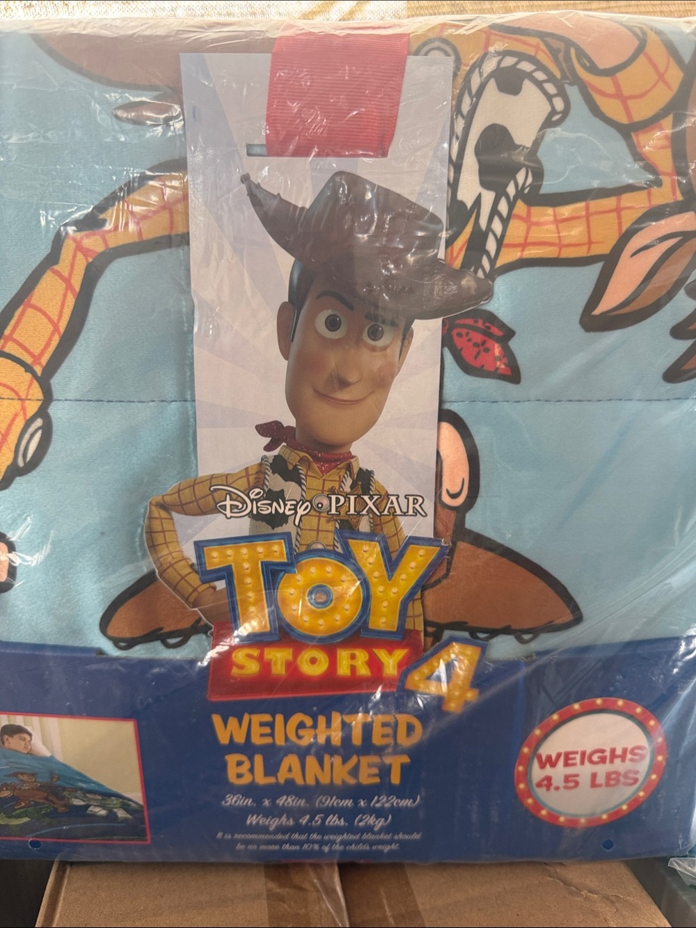 Disney Toy Story 4 Woody Blue Kids Weighted Blanket
